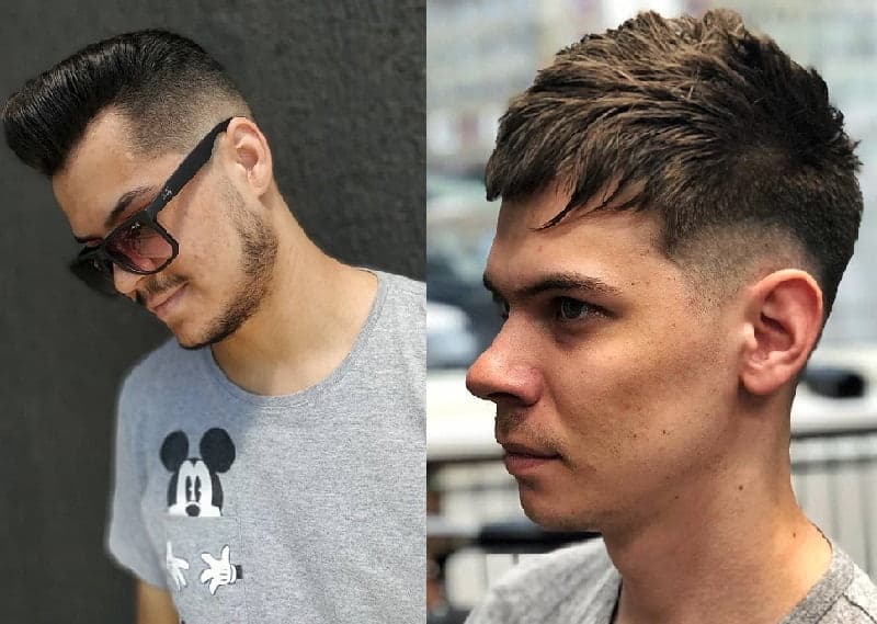 pompadour vs. quiff hairstyles