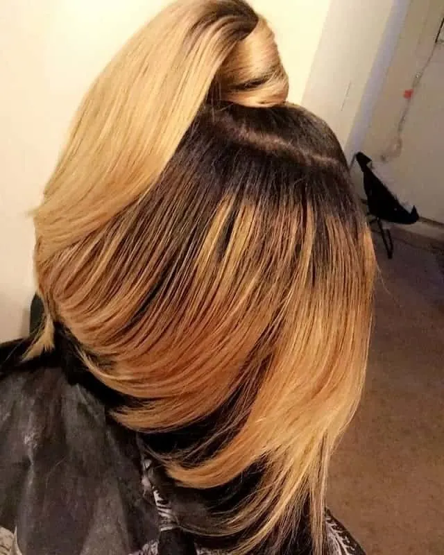 ponytail bob for blonde hair