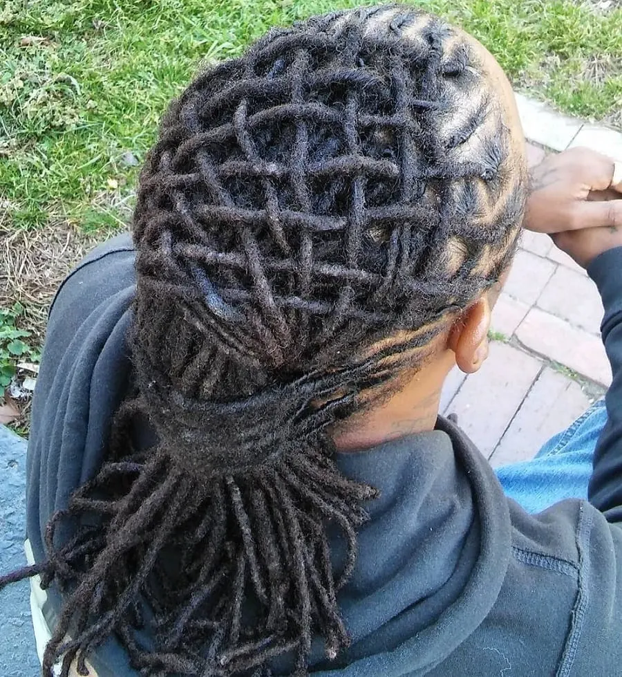 ponytail for black men with dreads