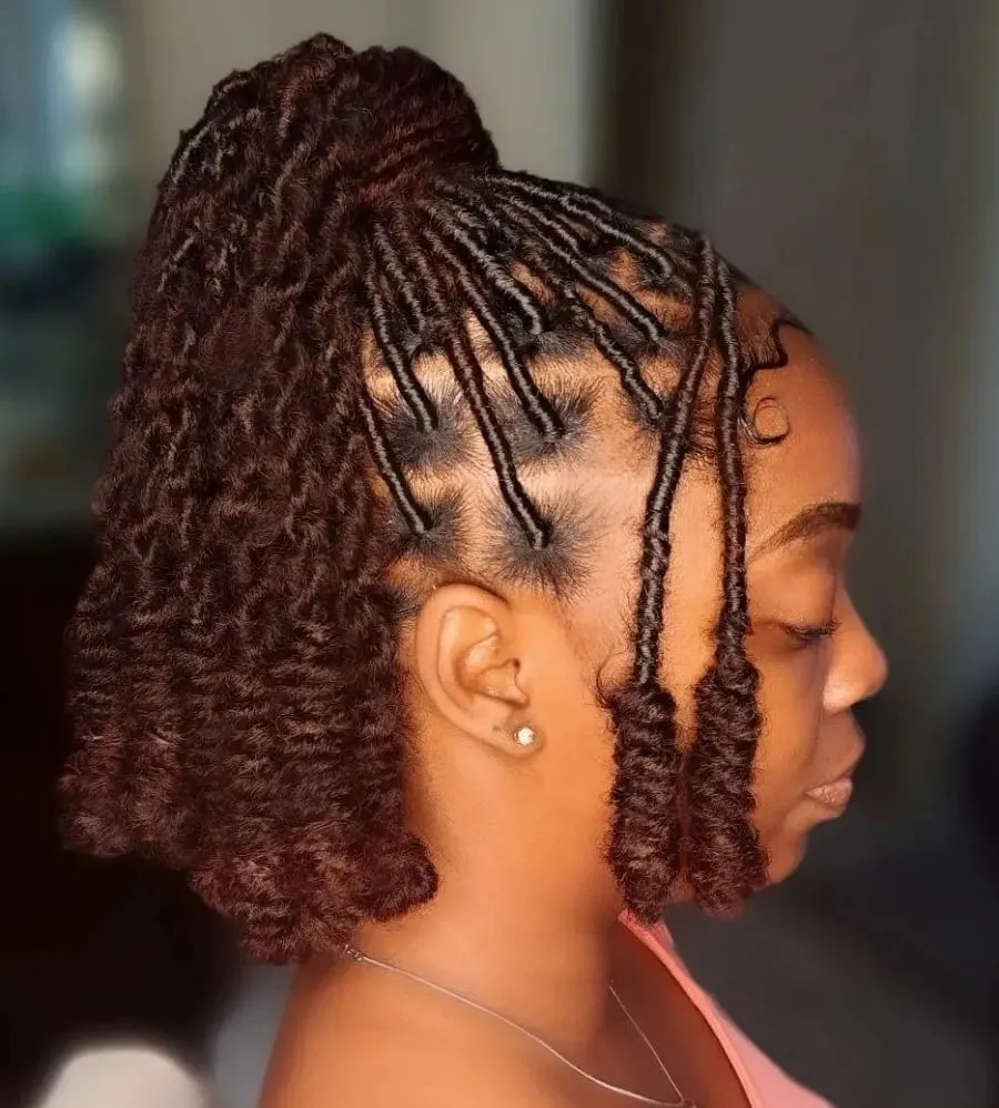 ponytail with soft locs