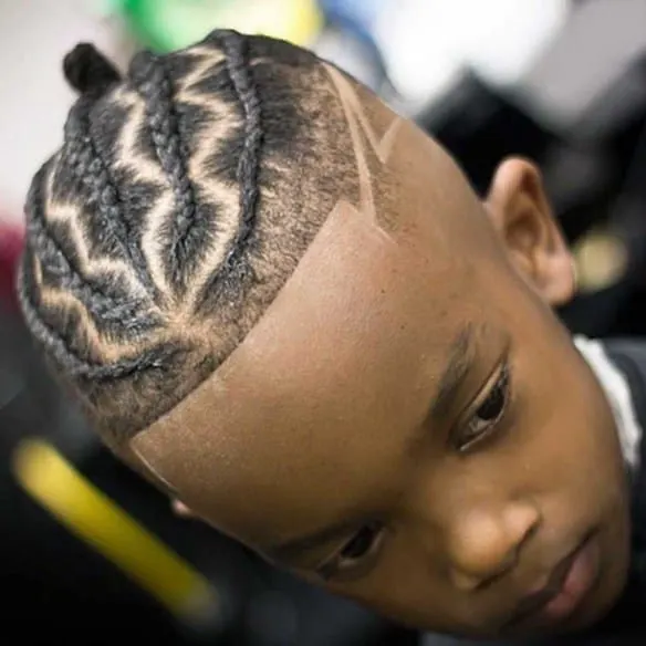 preschool hairstyle with cornrows