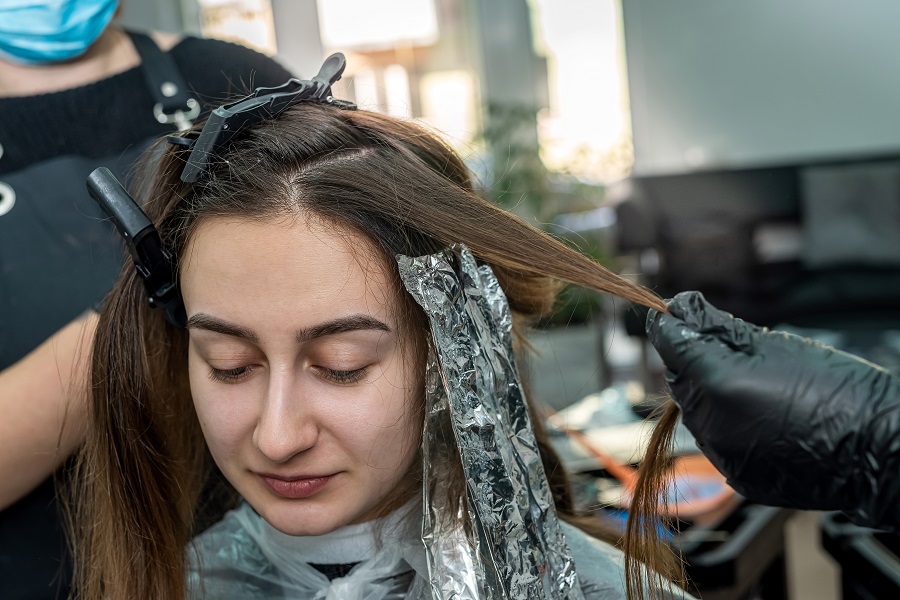 processing difference between champagne blonde and ash blonde hair