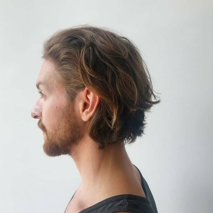 long and wavy professional haircut for men