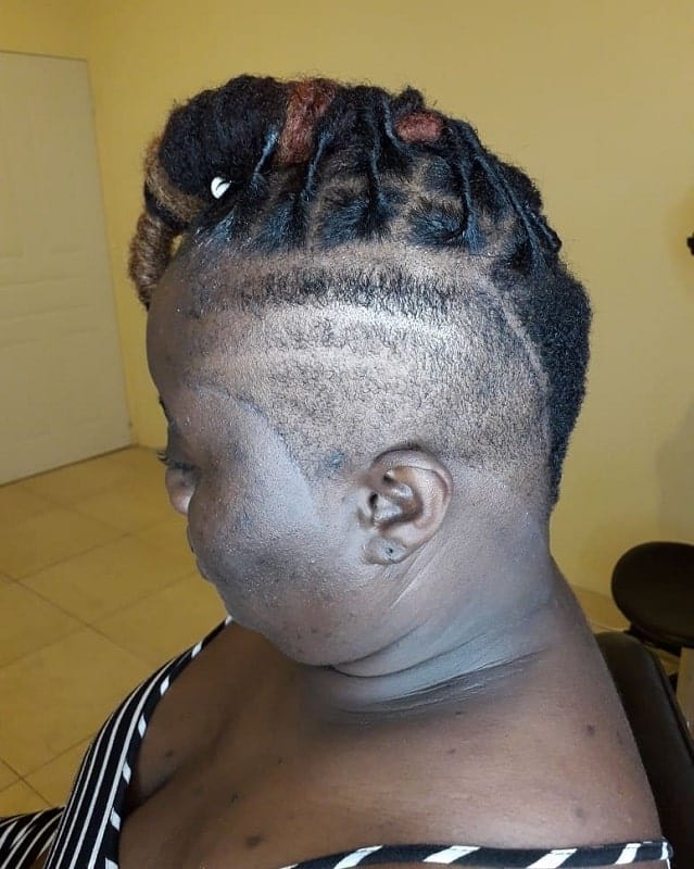 protective hairstyles for side shaved short natural hair