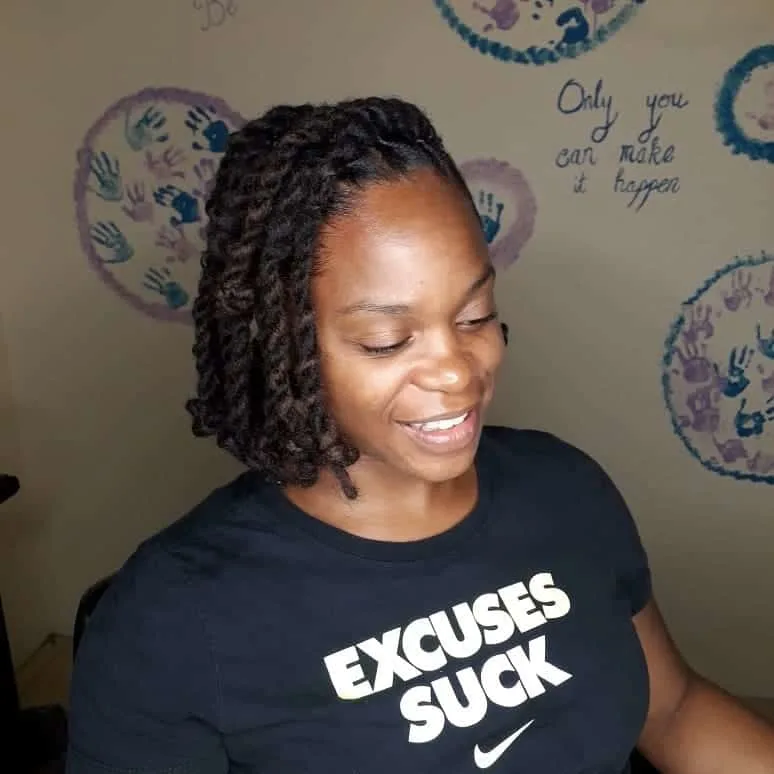 protective twisted braid for short natural hair