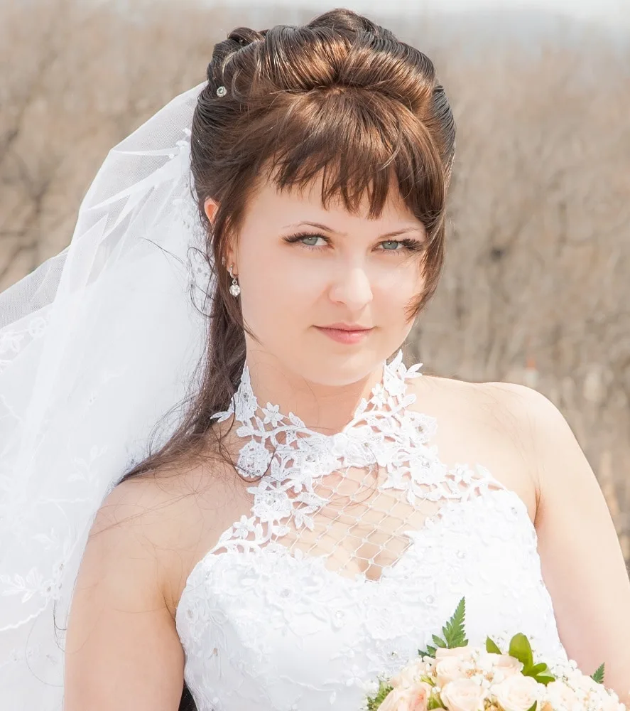 puffy country wedding hairstyle
