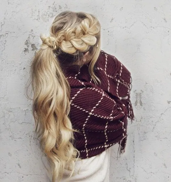 pull through braided ponytail