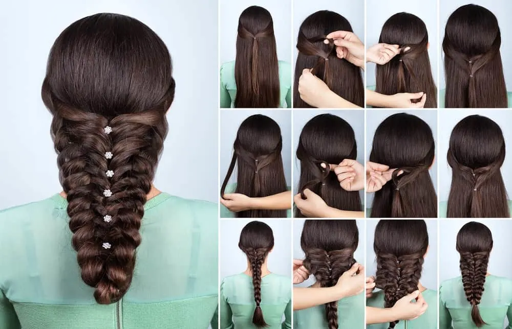 pull through braid tutorial for long hair