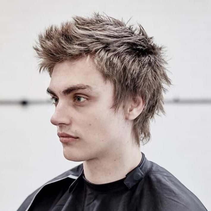 spiky punk rock hairstyle for men