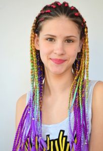 25 Hottest Purple Box Braids You'll See in 2023