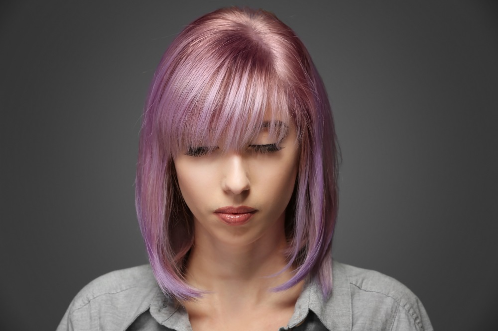 purple hair for light skin