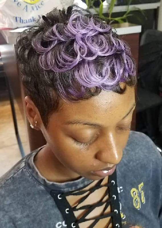 15 Stunning Examples of Purple Hair Highlights – HairstyleCamp