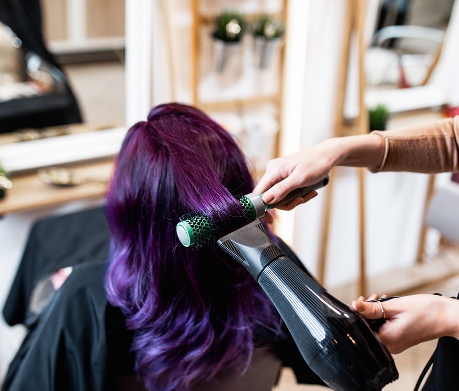Purple hair maintenance