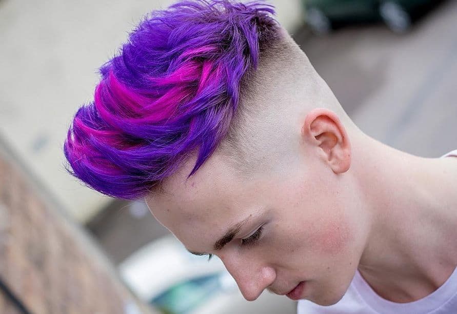 20 Funky Purple Hairstyles for Men [2022 Update] – HairstyleCamp