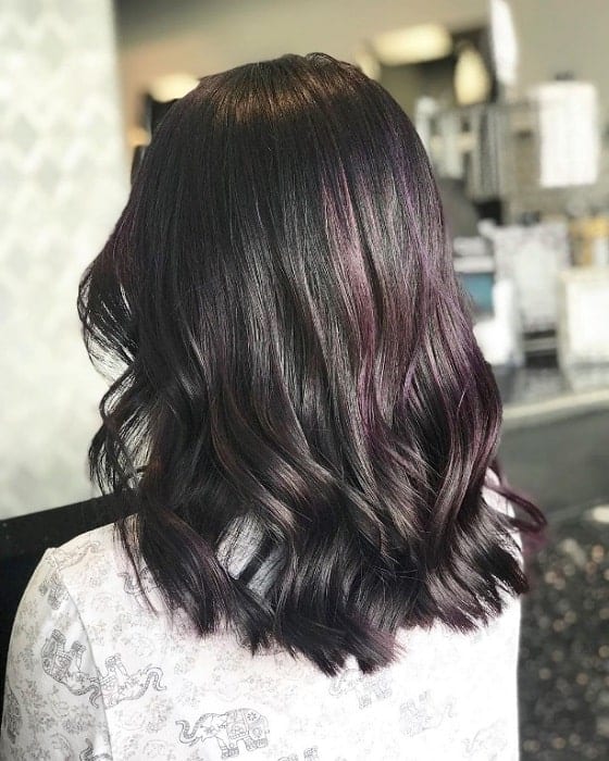 42 Trendy Purple Highlights for Brown Hair – HairstyleCamp