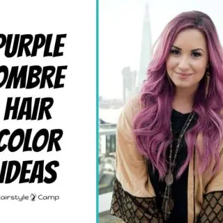 hairstyles with purple ombre hair color