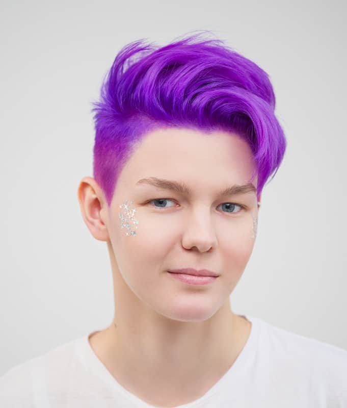violet purple hair