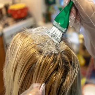putting ash blonde over bleached hair