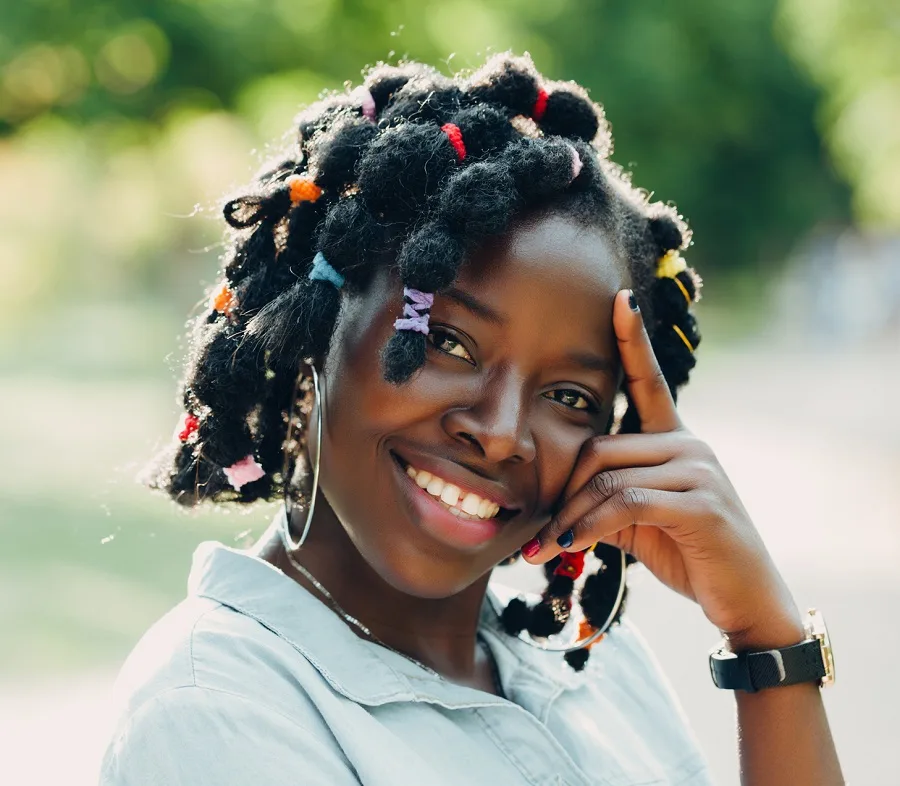 quick protective hairstyle for short natural hair