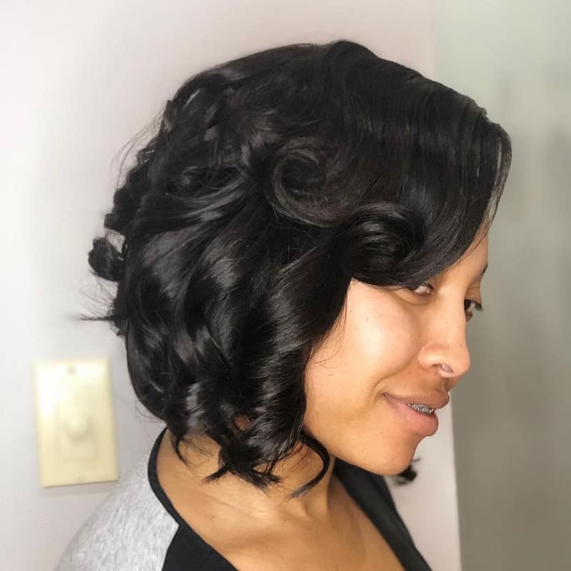 Curly Quick Weave Bob