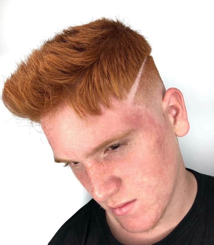disconnected quiff fade hair