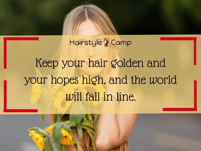 quotes on blonde hair