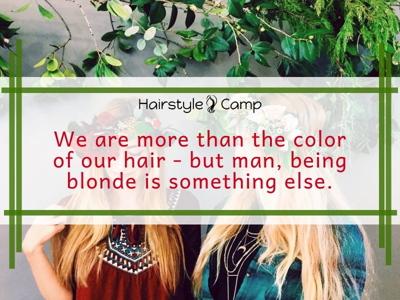 blonde hair sayings