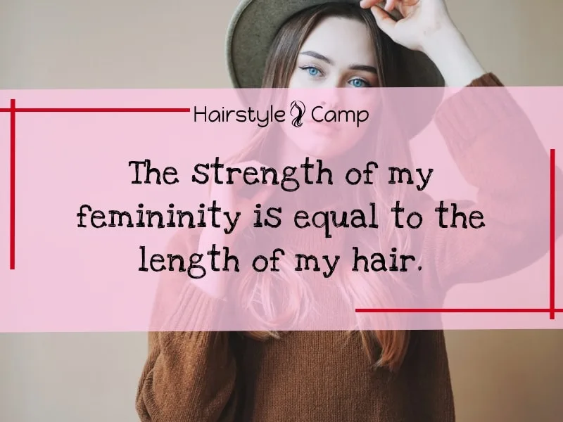 short quotes on long hair