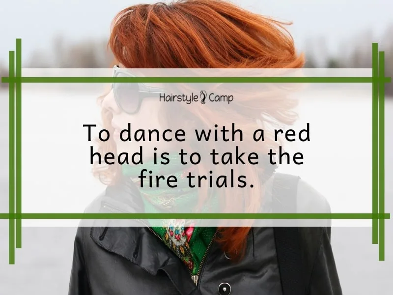 short quotes on red hair