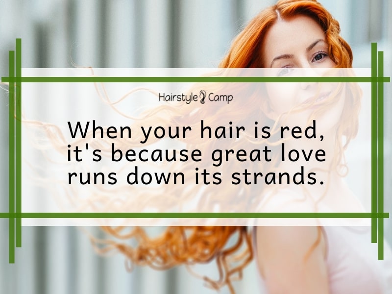 beautiful quotes on red hair
