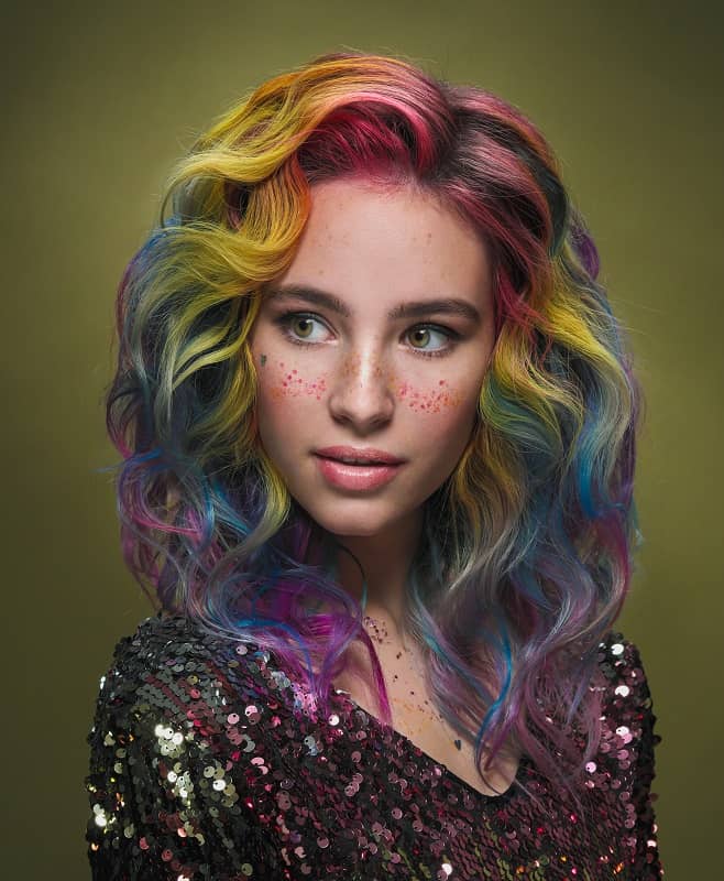 rainbow galaxy hair