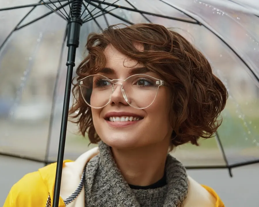 rainy day hairstyle for short hair