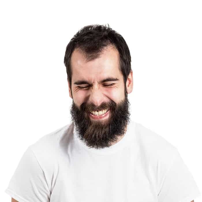 receding hairline haircut with beard