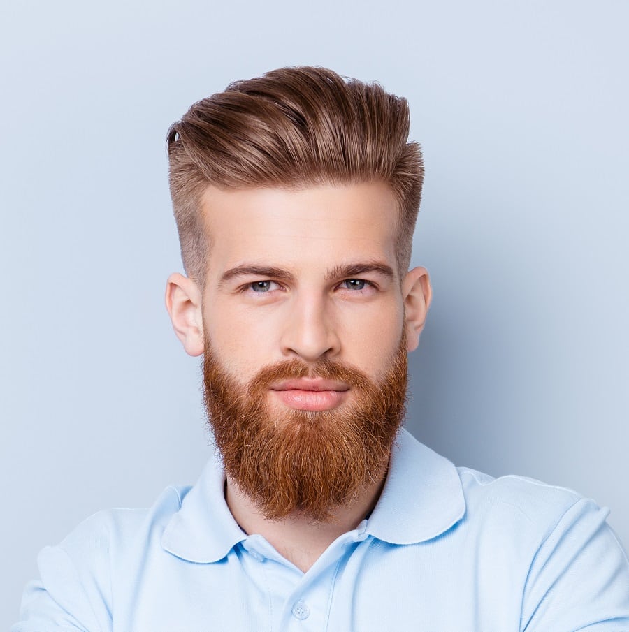 red beard for oval faces