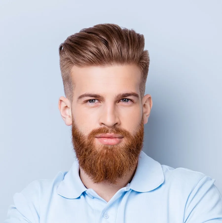 red beard for oval faces