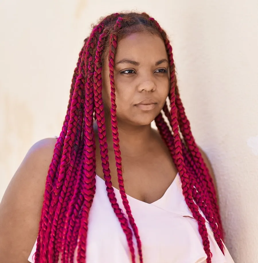 red braids for nigerian women