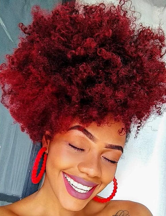 Red Curly Hair For Black Women