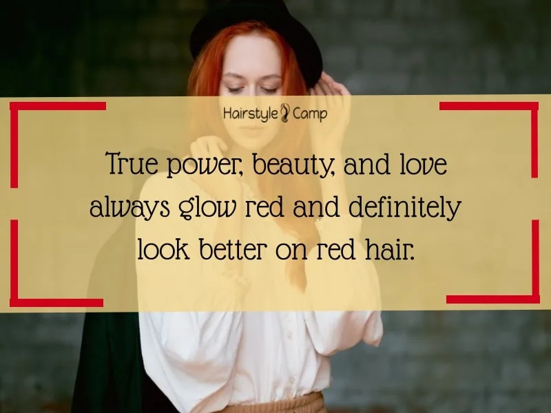 short quotes on red hair