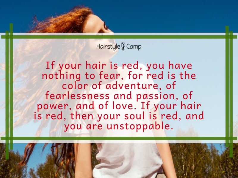 best quotes on red hair