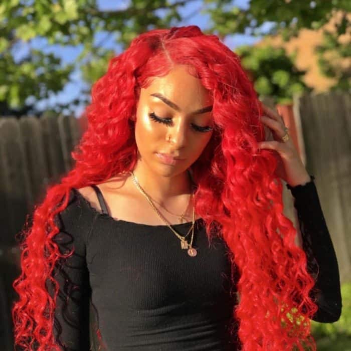 red hairstyle for black girl
