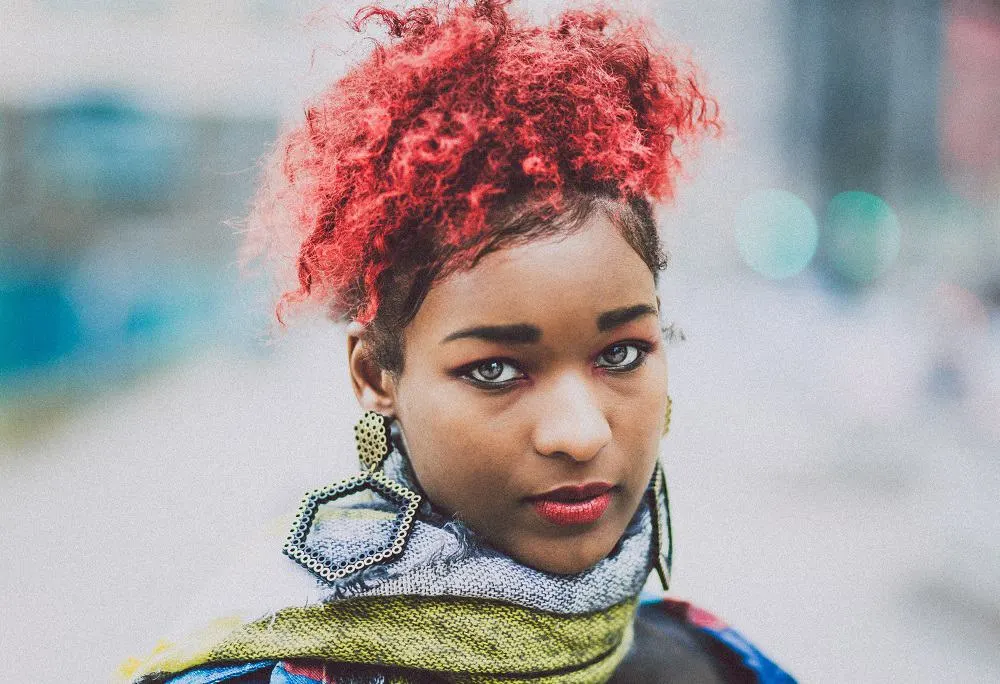 red hairstyle for black girls