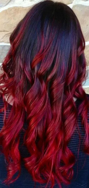 black and red ombre hairstyles for women