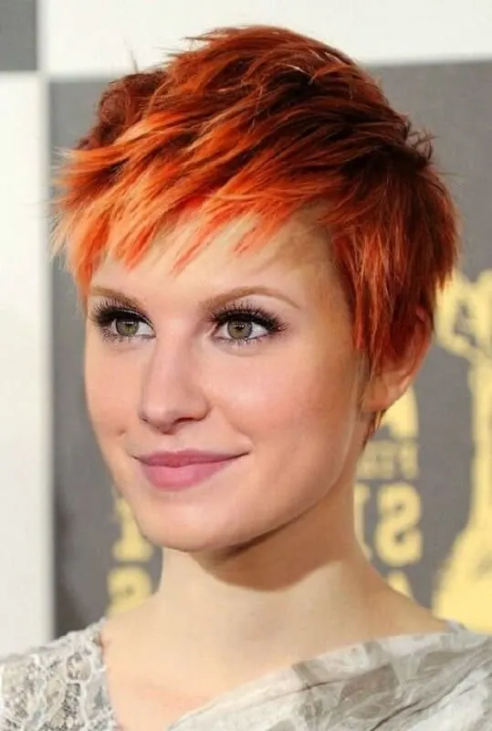 pixie cut for red hair
