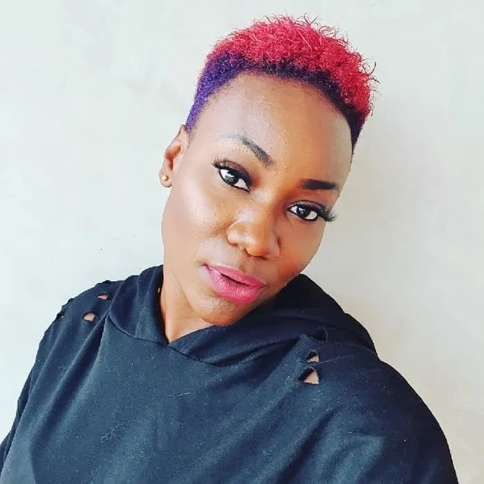 Red Purple Hair for Black Women