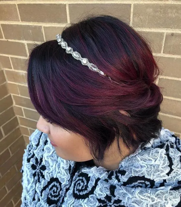 red violet hair