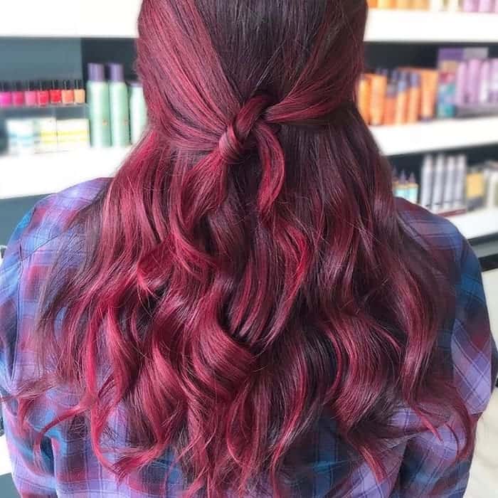30 Refreshing Red Violet Hair Color Trends for 2024