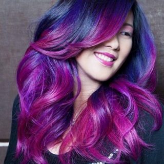 red violet hair color