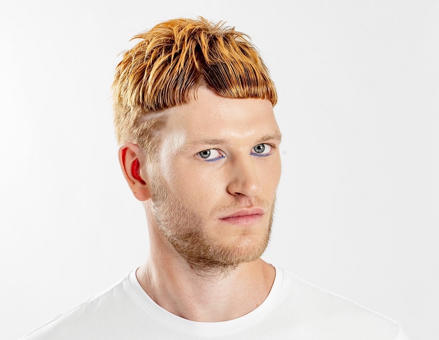 redhead guy with edgar cut