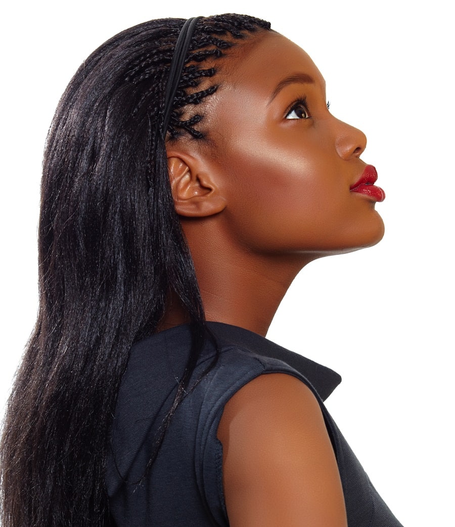 relaxed hairstyle for black hair