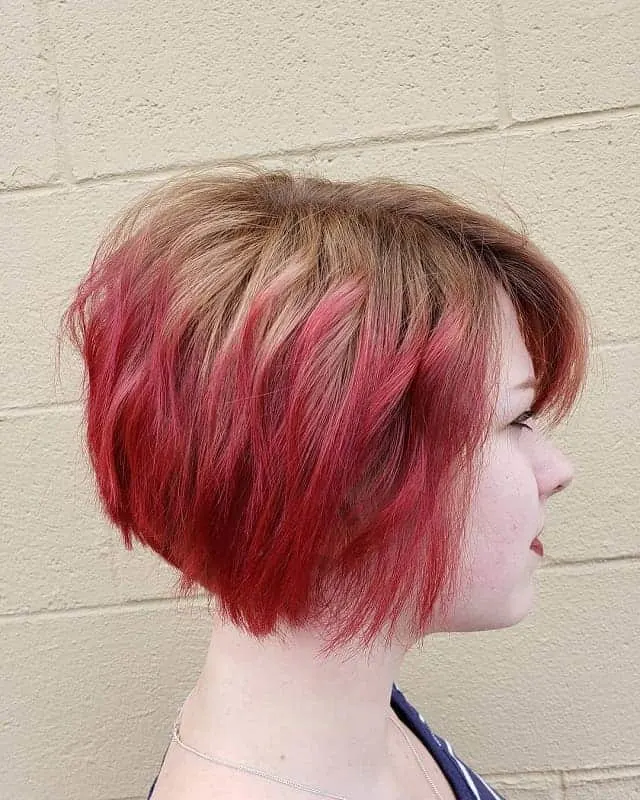 reverse ombre hair color for short hair